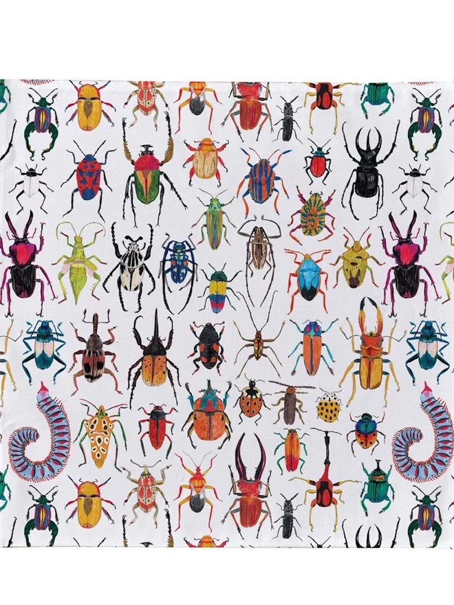 Beetles Handkerchief Pocket Square 
