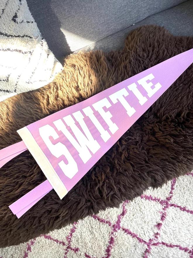 'Swiftie' Felt Pennant Flag