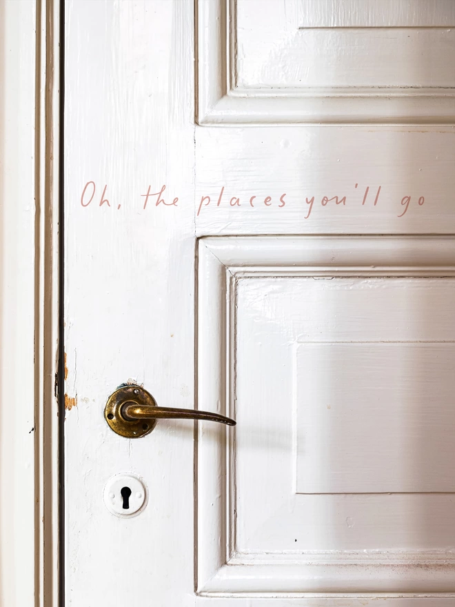 oh the places you'll go door sticker