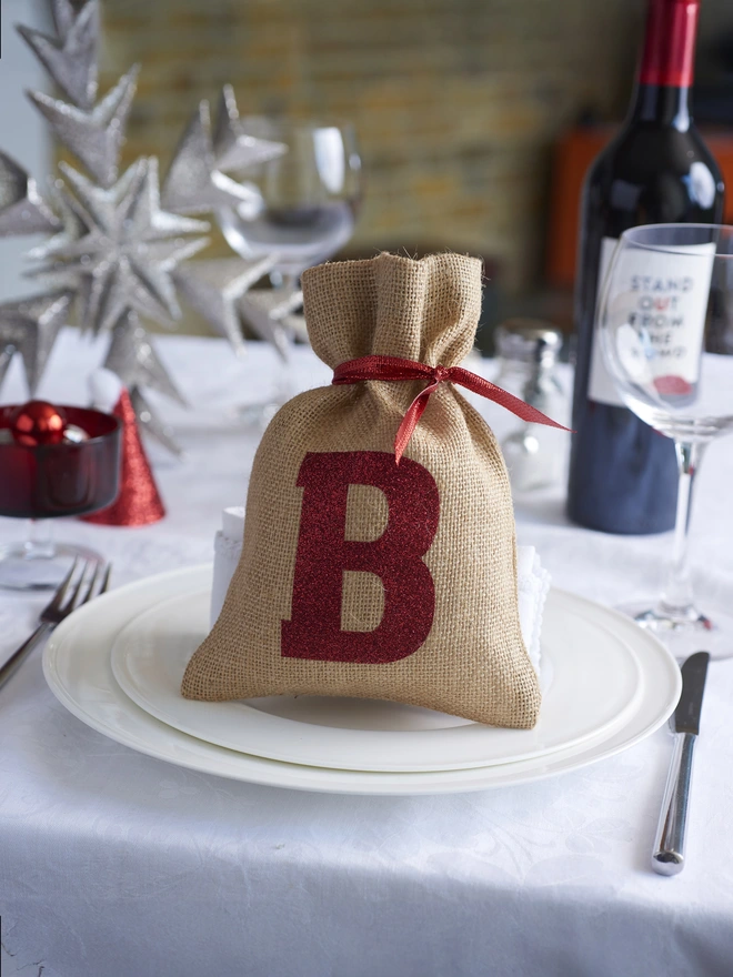 Mini Christmas sack with Ribbon