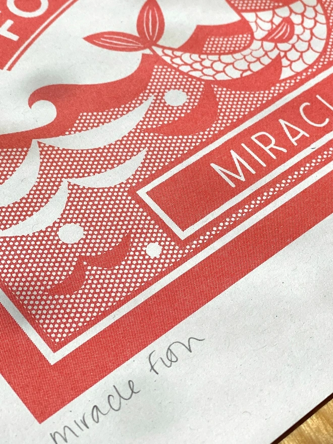 'Miracle Fish' Risograph Print