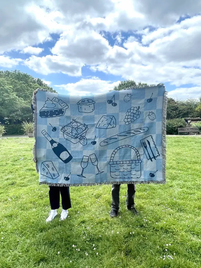 Blue Picnic Blanket