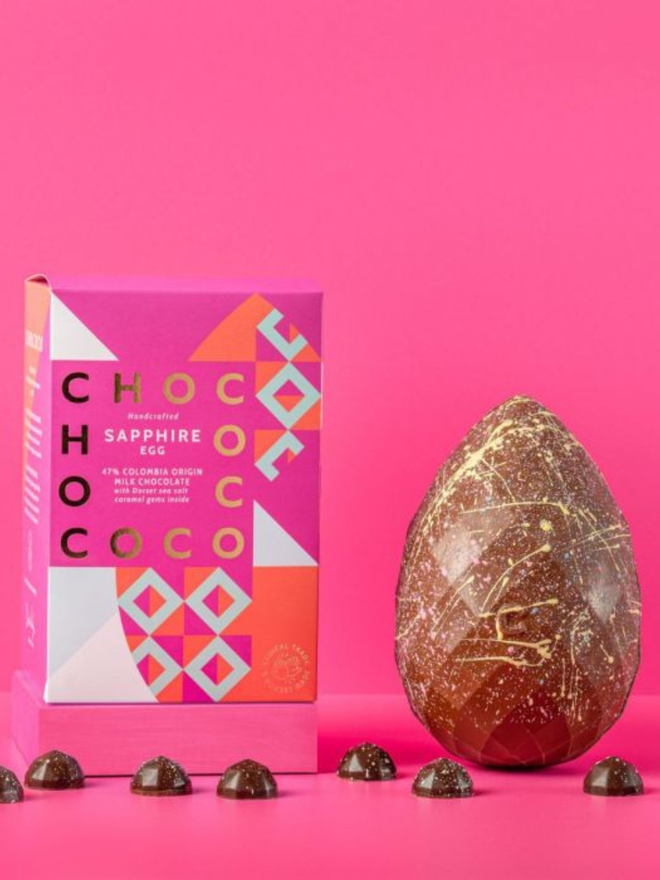 sapphire salted caramel chocolate easter egg