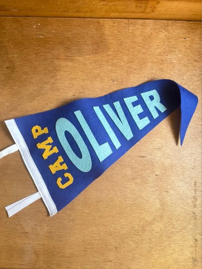 Custom camp pennant flag
