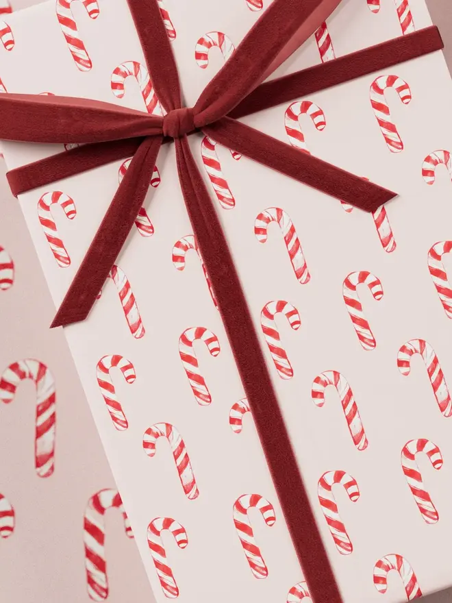 Candy Cane Wrapping Paper 