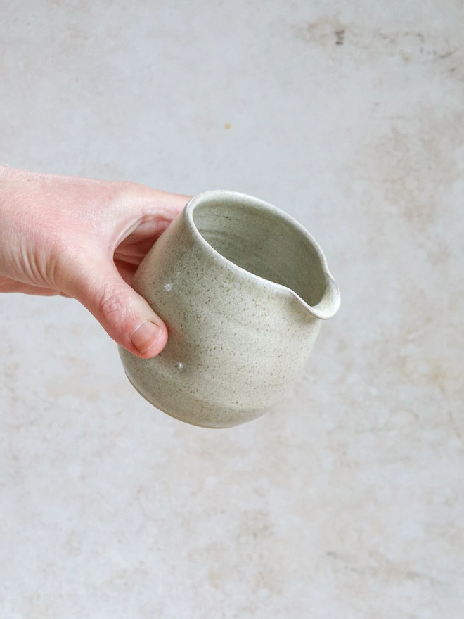 Handmade Ceramic Small Dimple Pourer Jug
