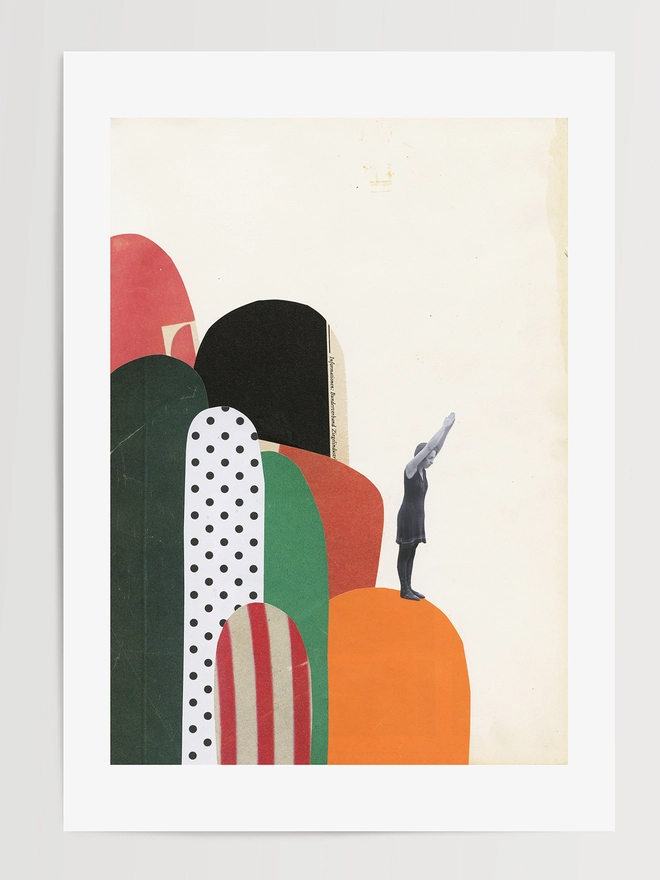 Rock Diving Coastal Print