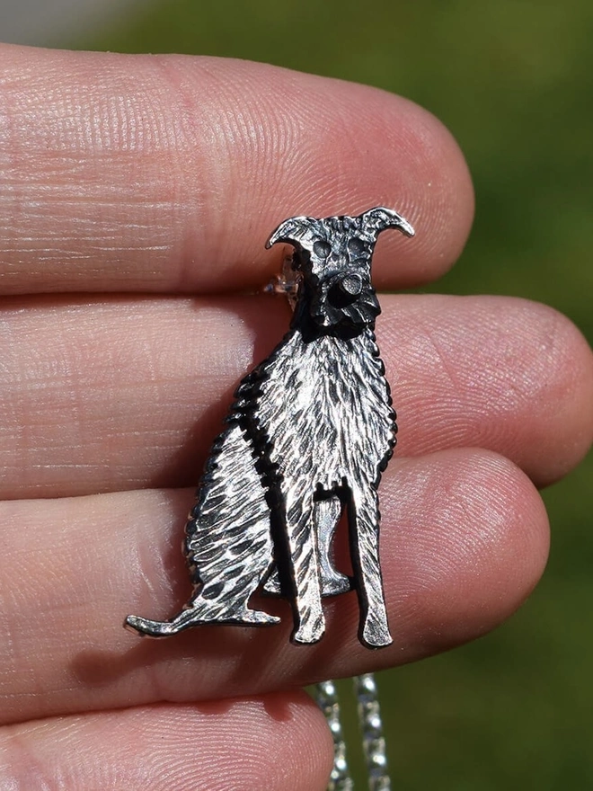 Lurcher Dog Necklace