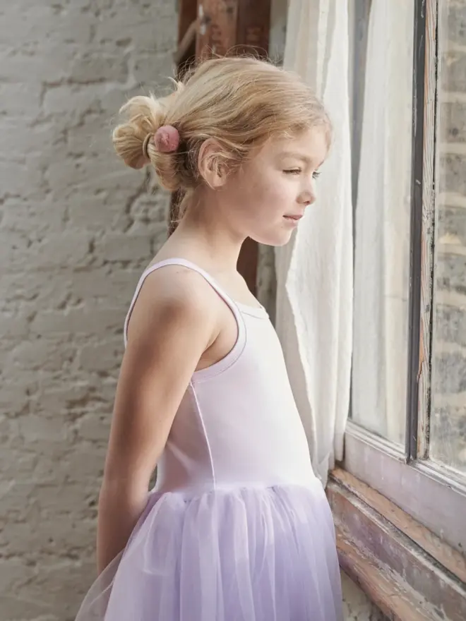 lilac tulle tutu dress