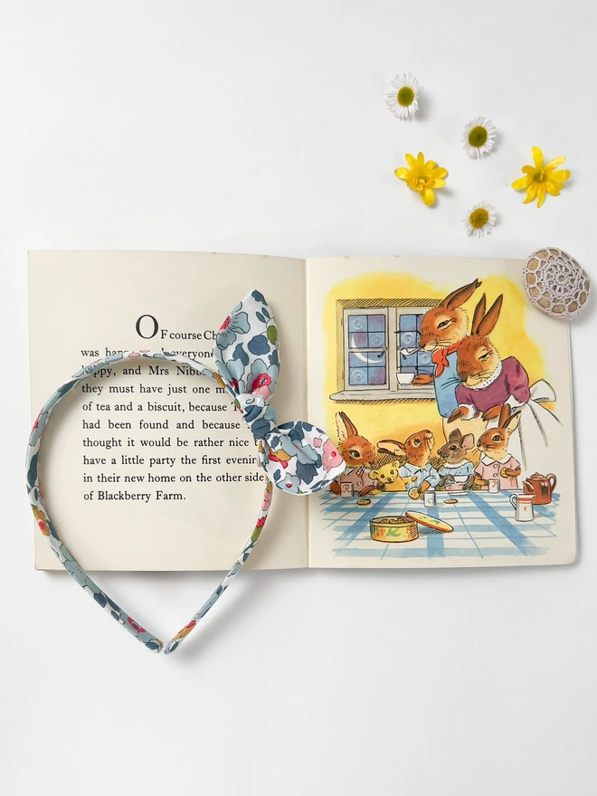 Liberty Headband For Girls With Bow