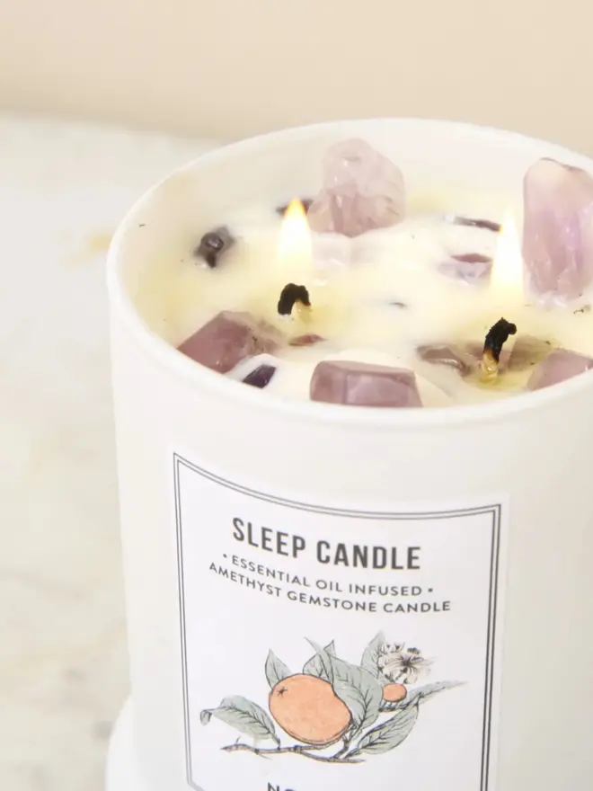 'Deep Sleep' Gemstone Aromatherapy Candle