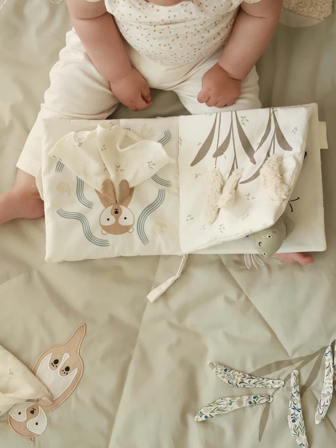 A cute fabric book for baby about tales of the riverbank