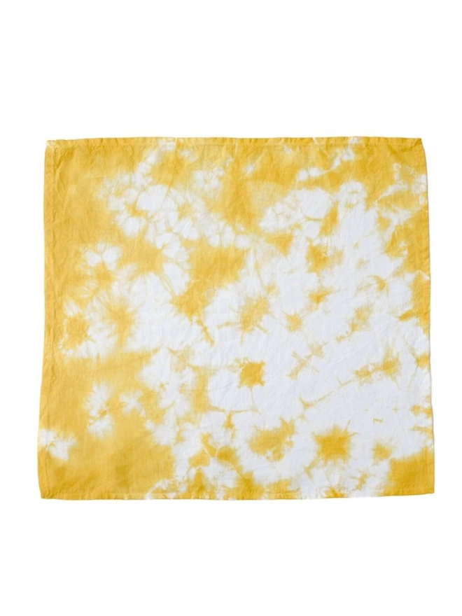 Zesty Yellow Linen Napkins (Set Of 4)
