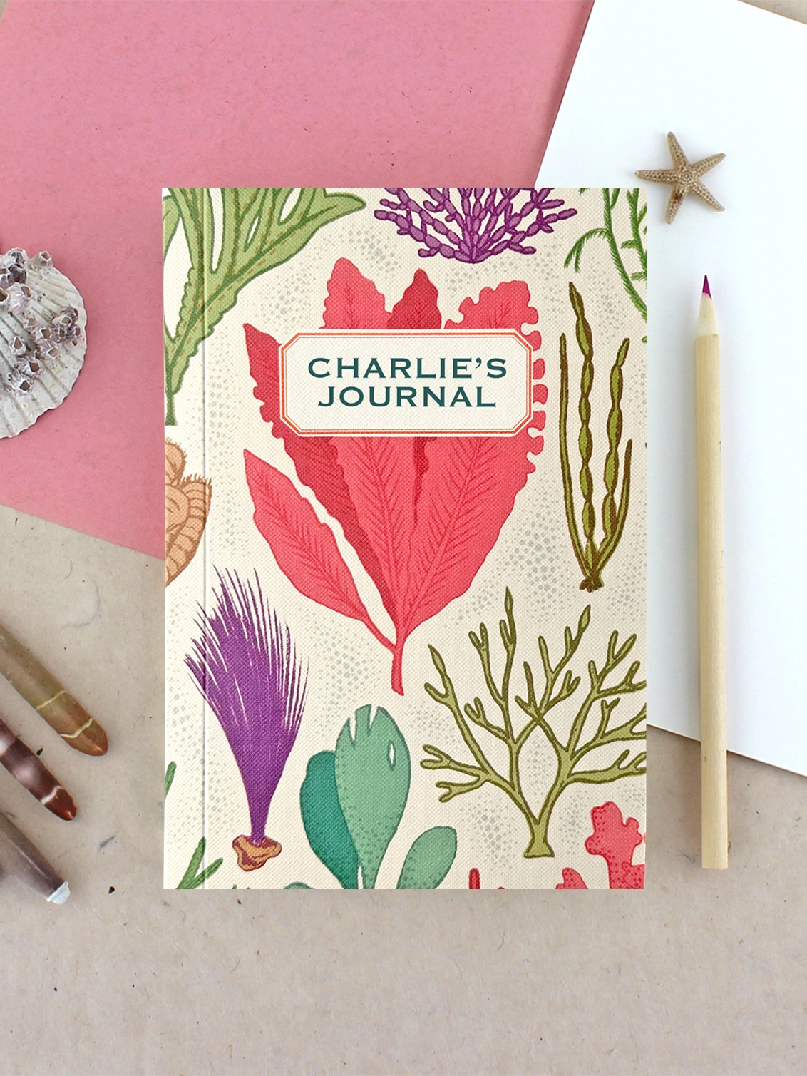 Seaweed Journal With Assorted Papers - Holly & Co