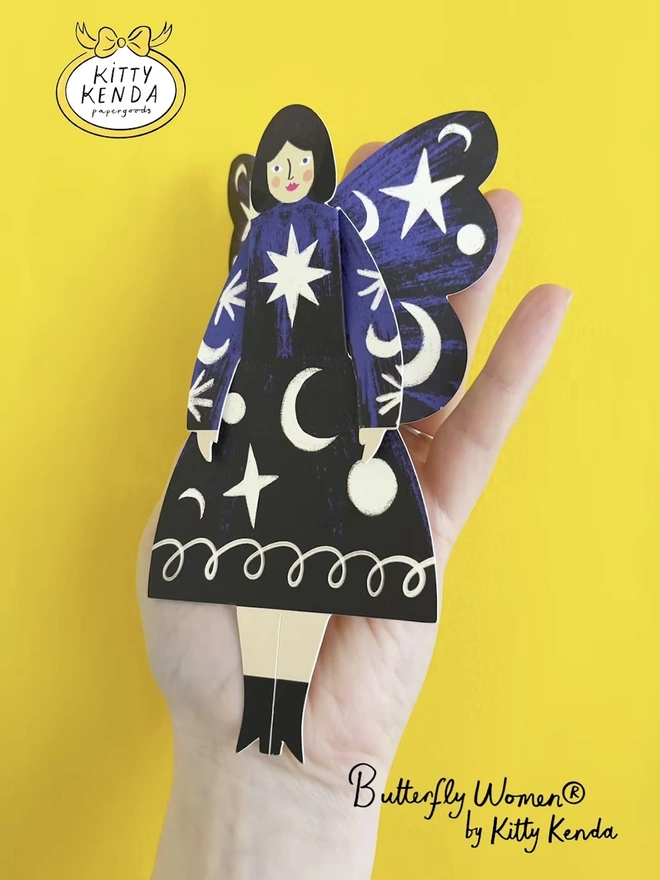 Butterfly Woman 3D Pop Out Card