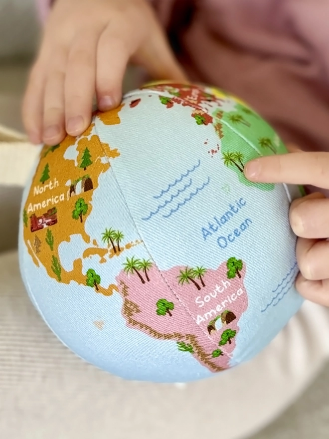 soft toy kids globe