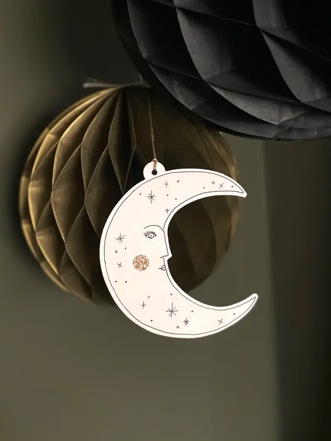 Moonface Papercut Decoration 