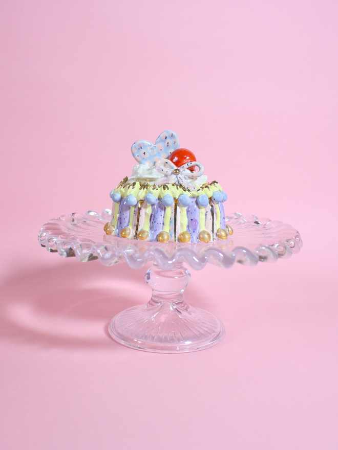 Sherbet Delight Ceramic Cake Sculpture