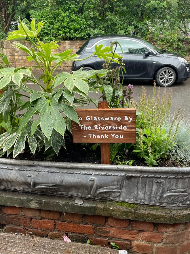 custom business informations sign