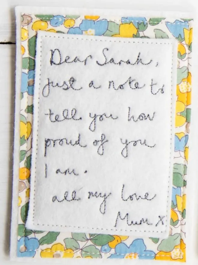 Personalised Hand Stitched Notes