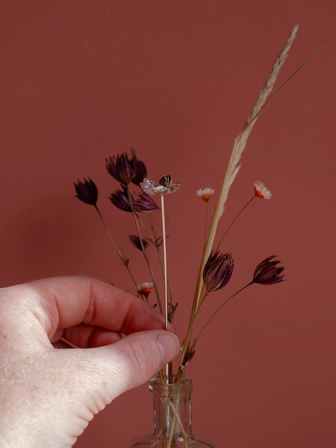 Handmade Silver Buttercup Stem By Ellenlou