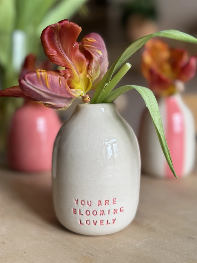 'Blooming Lovely' bud vase