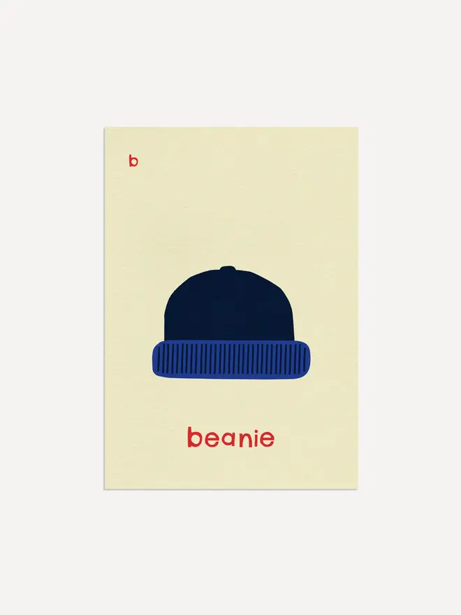 'Beanie' Print