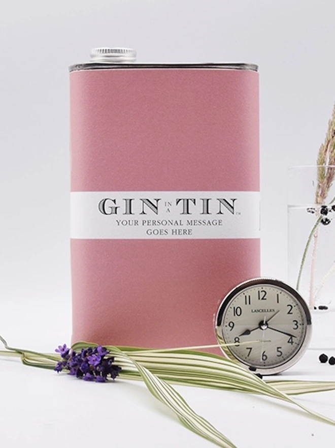 A Personalised Pink Tin of Gin