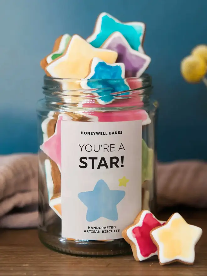 You're A Star Jar Hand Iced Biscuit Jar