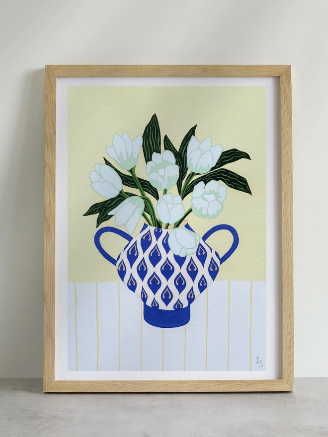 'Spring Green Tulips' Limited Edition Print