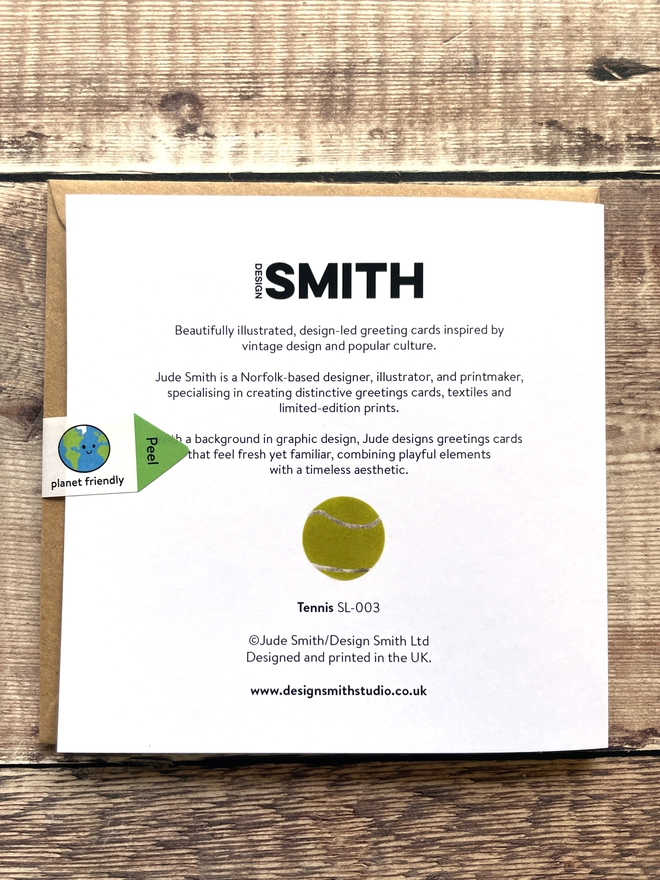 Card back