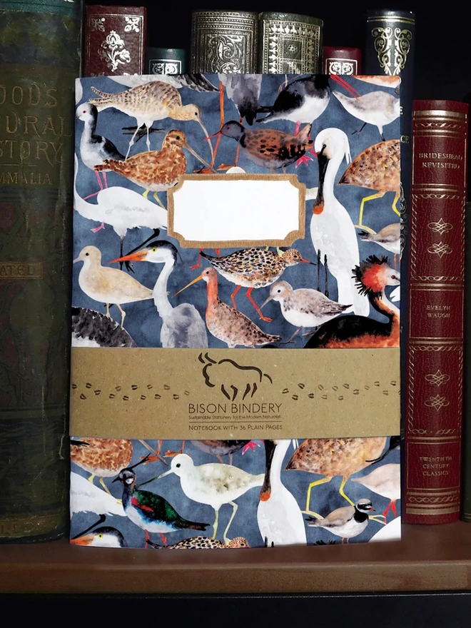 Aestes Wetland Birds Print Notebook