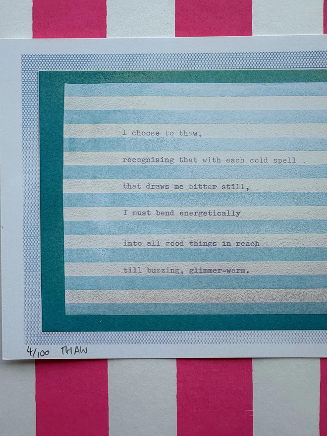 Thaw Risograph Print