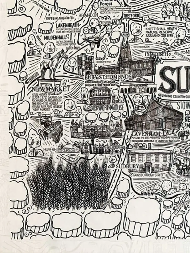 Suffolk Jigsaw Puzzle - 1000 Pieces Bottom Left