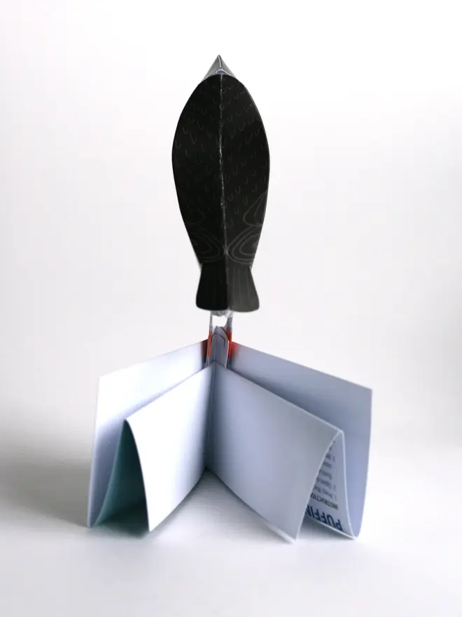 3d puffin pop out card