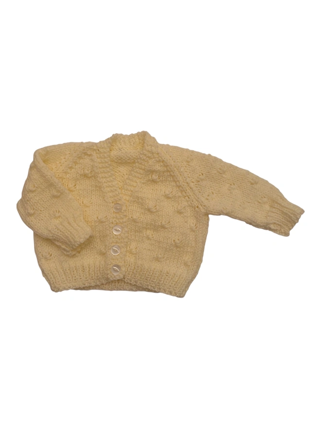 blank Baby Cardigans on white background