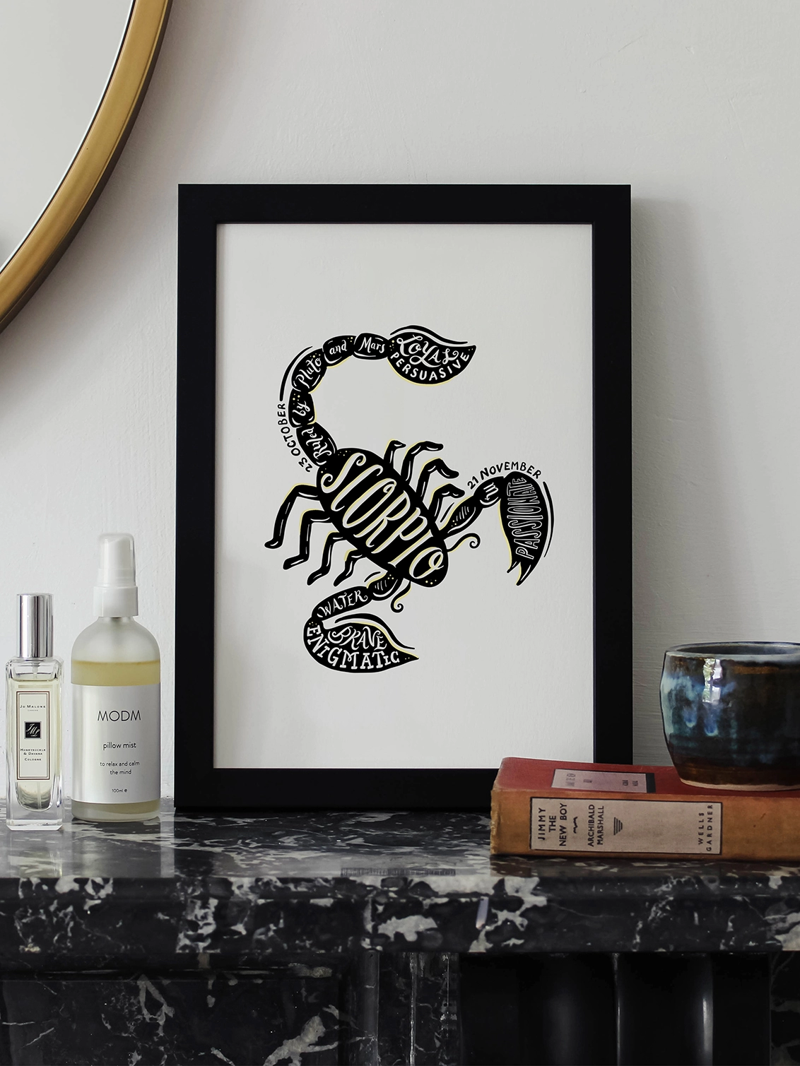 Scorpio Star Sign Zodiac Print Holly Co