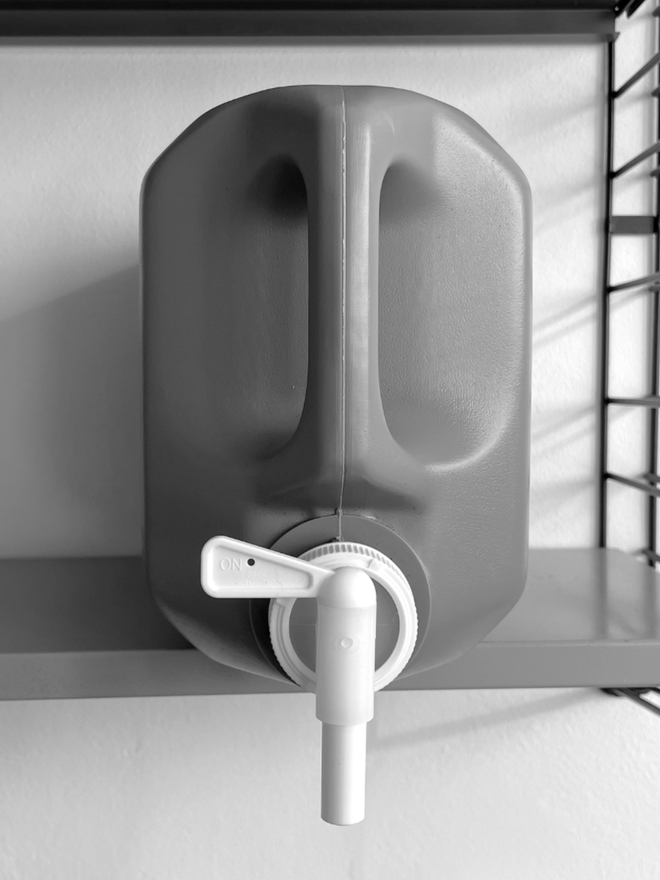 Beat Drops Record Cleaner. A refill of record cleaner on its side.