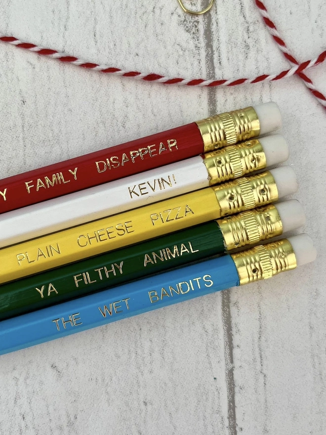 Home Alone Christmas Movie HB Pencils (Set Of 5)