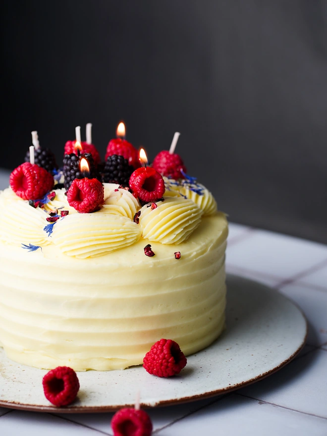 Mixed Berry Cake Candles