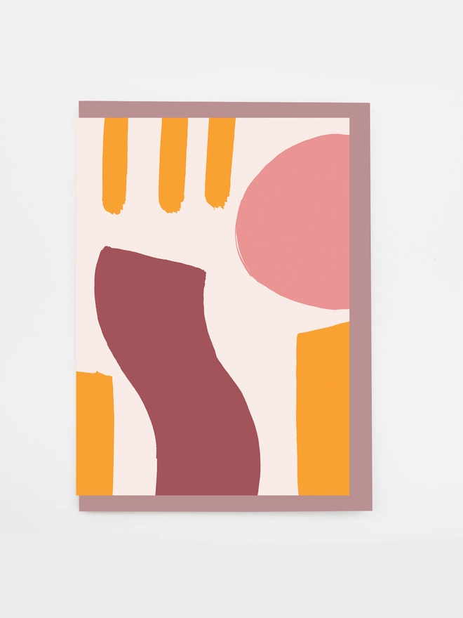 abstract shape pattern greetings cards