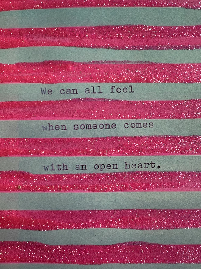 Close up of Vulnerable Sweet Nothing Poem