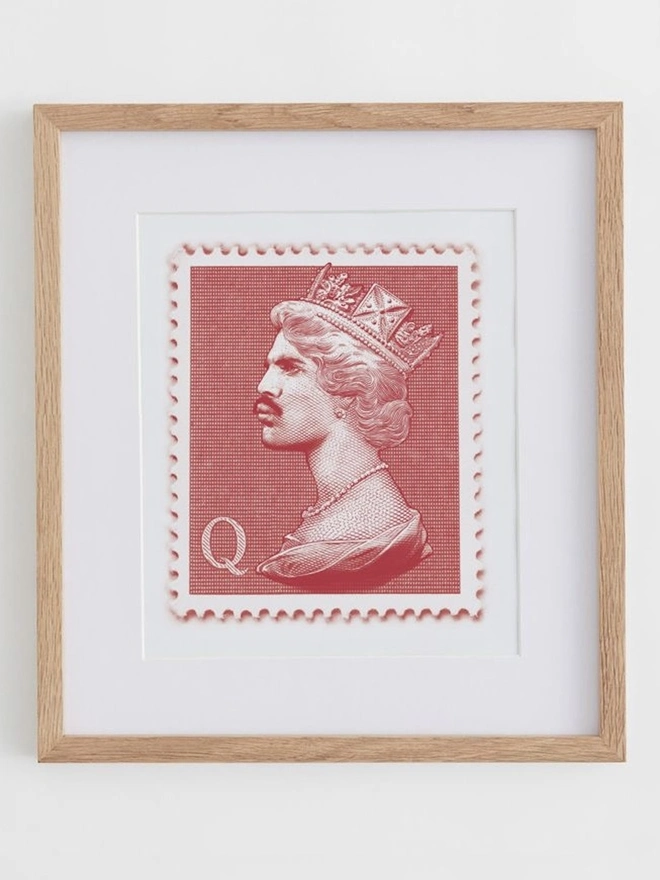 'Freddie Mercury Mini Stamp' Art Print 