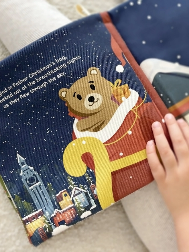 teddy bear christmas soft kids book