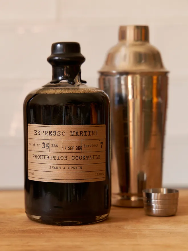 Espresso martini bottled cocktail