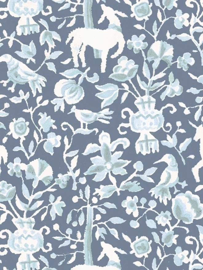 Mon Seul Desir In Dusty Blues Wallpaper