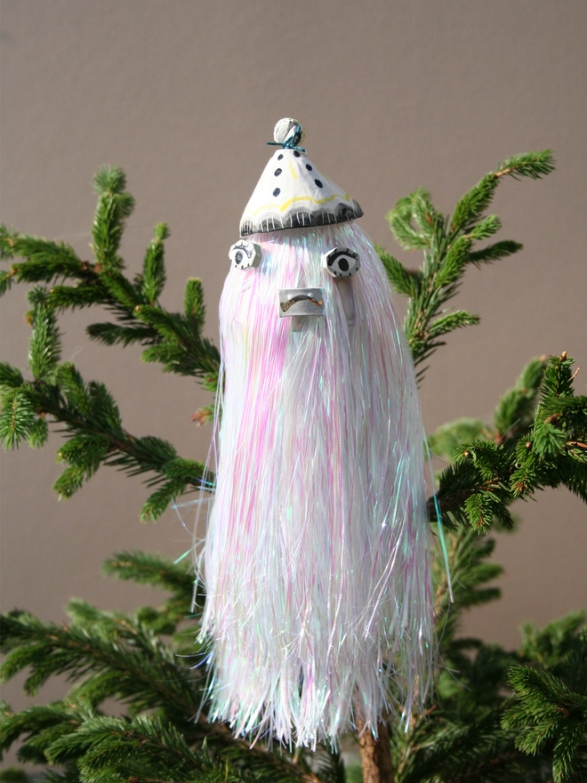 mystic yeti Christmas tree topper decoration