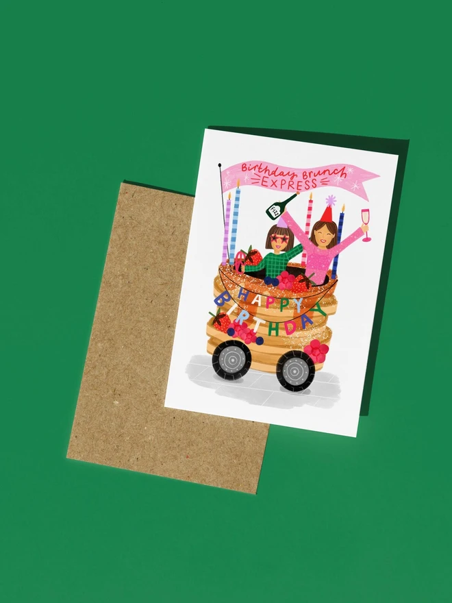 Birthday Brunch Express, Pancakes Birthday Card