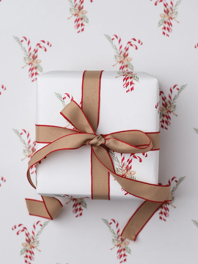 Candy Cane Gift Wrap