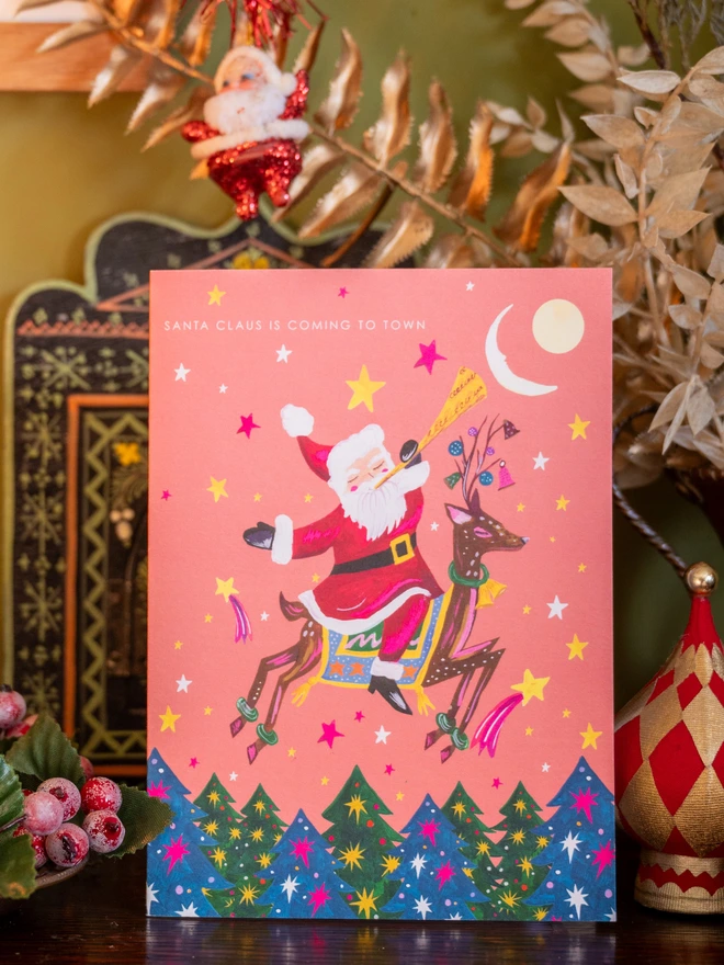 santa xmas card